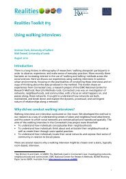 Using walking interviews - NCRM EPrints Repository - ESRC ...