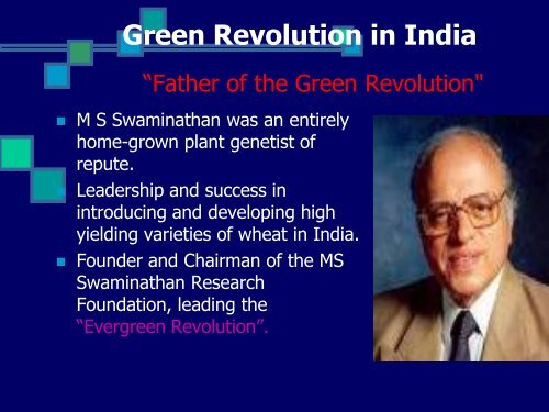 Green Revolution - (CUSAT) â Plant Biotechnology laboratory