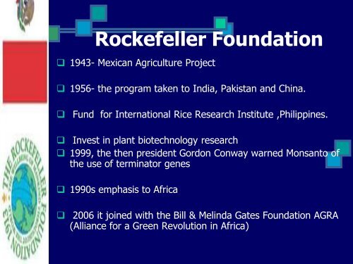 Green Revolution - (CUSAT) â Plant Biotechnology laboratory