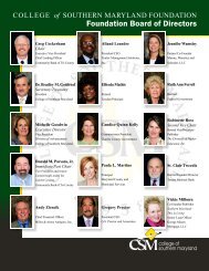 Foundation Board of Directors - College of Southern Maryland