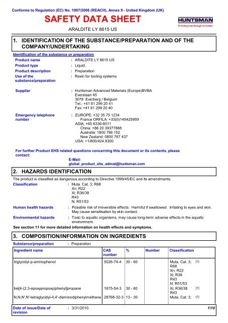 View MSDS - Mouldlife