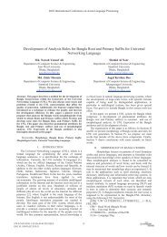 Development of Analysis Rules for Bangla Root and Primary Suffix ...