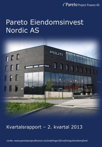 Pareto Eiendomsinvest Nordic AS - Pareto Project Finance