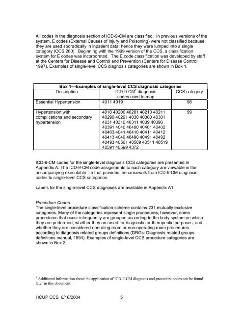 HCUP Methods Series - Agency for Healthcare Research and Quality