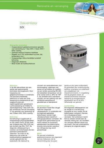 Dakventilator MX - J.E. StorkAir