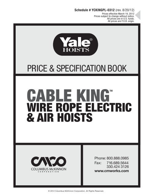 wire rope corp pricelist