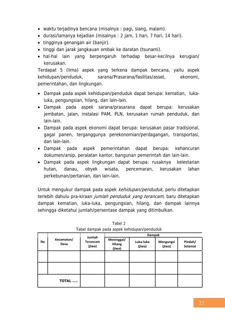 daftar isi - BNPB