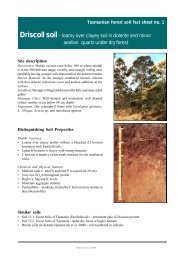 Driscoll - Soil Fact Sheet 1 - The Forest Practices Authority