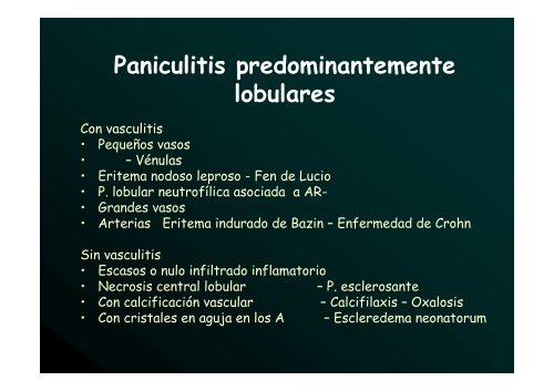 PANICULITIS 3 de octubre