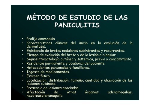 PANICULITIS 3 de octubre