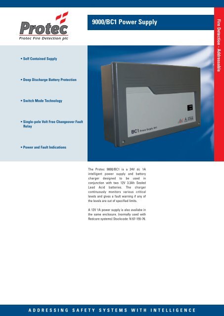 9000/BC1 Power Supplies - Protec Fire Detection