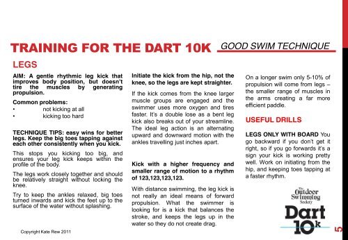 Dart 10k - training manual - The Outdoor Swimming Society