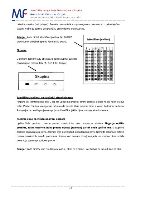 VodiÄ za studente - Studij Sestrinstva 2007 - Medicinski fakultet ...