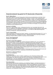 Dozentennetzwerk Up-grade für HF Absolventen (Passerelle) - PHW ...