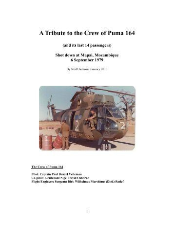 A Tribute to the Crew of Puma 164 (and its last 14 ... - vtmklub.co.za