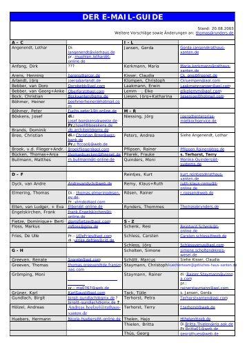 DER E-MAIL-GUIDE - thommes@web