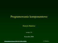 Programowanie komponentowe.pdf - kik - Koszalin