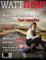 download a PDF of the full July 2009 issue - Watt Now Magazine