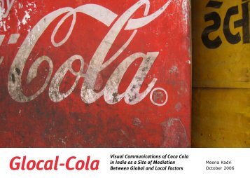 Glocal-Cola Visual Communications of Coca Cola in India as a Site ...