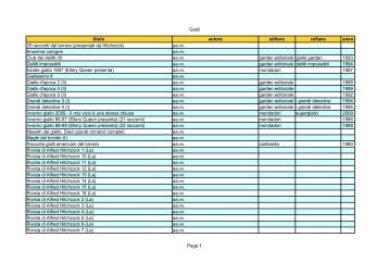 Gialli - Imprevisti e Probabilita