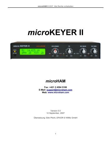 microKEYER II - microHAM