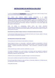 INSTRUCCIONES DE MATRICULA 2010/2011 - ETSI Agronomos ...