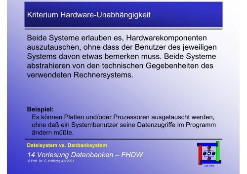 Folien zum Thema Datenbanken