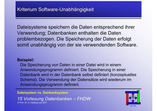 Folien zum Thema Datenbanken