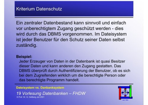 Folien zum Thema Datenbanken