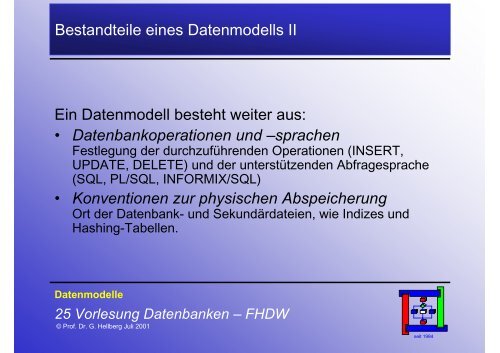 Folien zum Thema Datenbanken