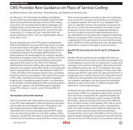 CMS Provides New Guidance on Place of Service Coding