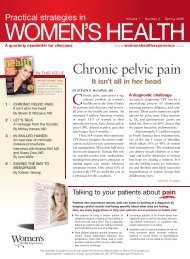 Spring 2006 - Women's Health Experience