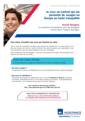 Je veux un contrat qui me permette de voyager en ... - AXA Assistance