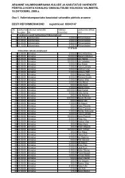 Kohalike Omavalitsuste valimiste aruanne 2009 - Reformierakond