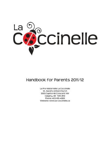 Handbook for Parents - La Coccinelle