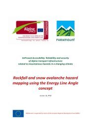 Rockfall and snow avalanche hazard mapping using the Energy ...