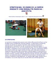 STRETCHING: 35 ESERCIZI A COPPIE ESEGUITI ... - Sport Medicina