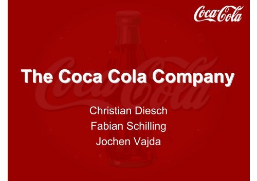 The Coca Cola Company - von Jochen Vajda