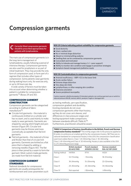 best practice for the management of lymphoedema ... - EWMA