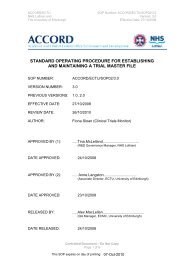 SOP02V3 SOP for establishing and maintaining a TMF - Accord