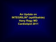 INTEGRILINÂ® (eptifibatide) Injection Clinical Support Slide Lecture ...