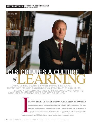 CLS CREATES A CULTURE - Sonepar