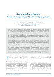 Stock market volatility: from empirical data to their interpretation