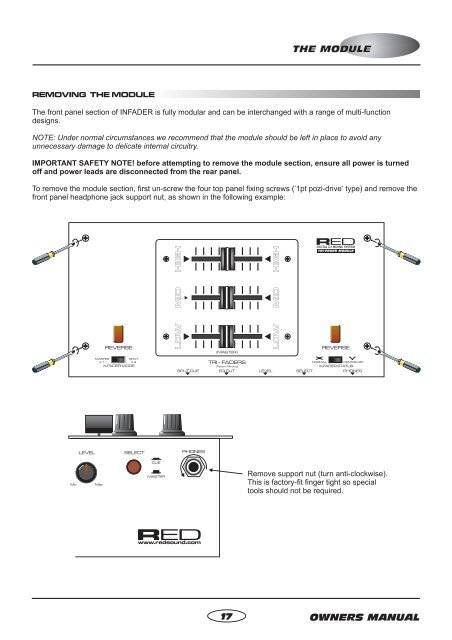 Infader manual.pdf - Red Sound Systems