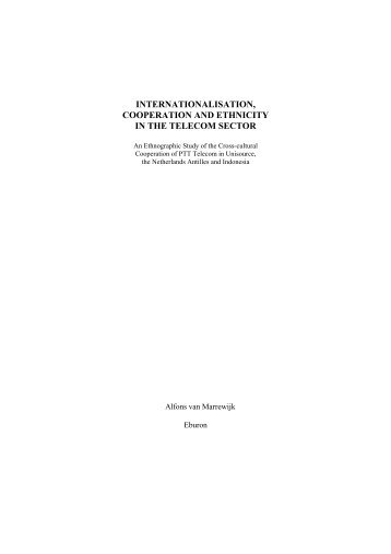 The Internationalisation of PTT Telecom: A Cultural Perspective - Free