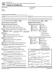 Change of Information Form - Child Care Resource and Referral ...