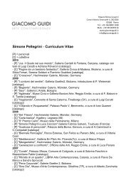 Simone Pellegrini - Curriculum Vitae - Giacomo Guidi