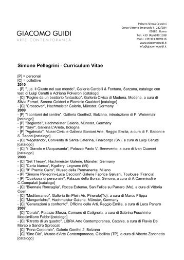 Simone Pellegrini - Curriculum Vitae - Giacomo Guidi