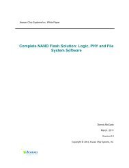 NAND PHY Controller - Arasan