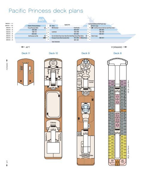 Pacific Princess Deck Plans Bei Schiffs Feeling